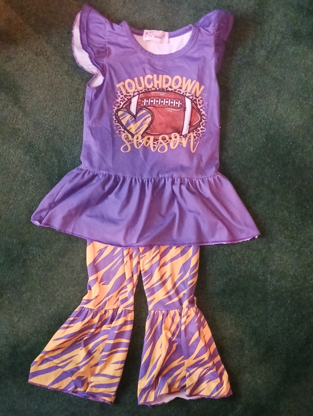 Clover Cottage 18-24 months Football Season Outfit